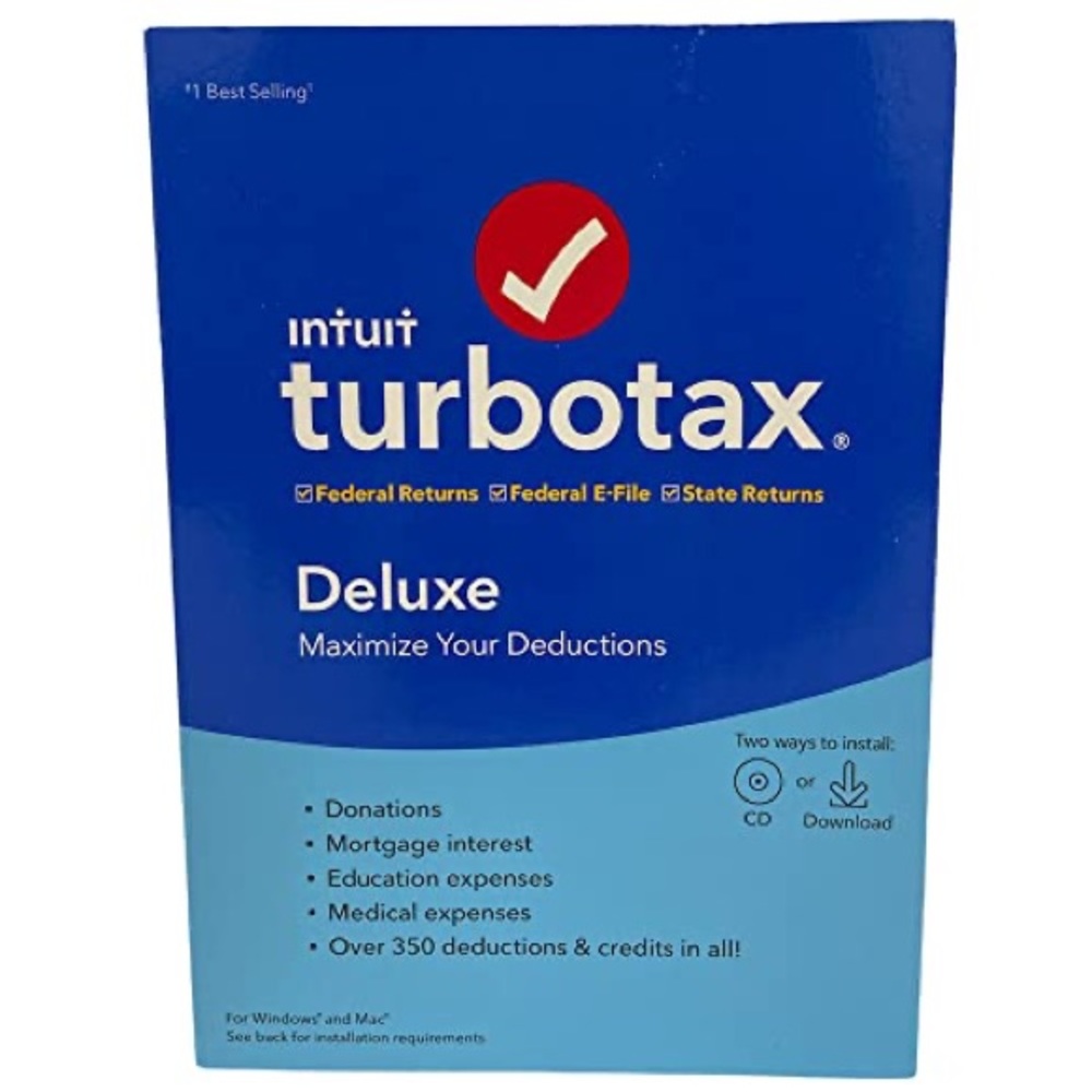 INTUIT turbo deluxe for tax year 2019 , sealed